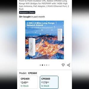 Adalov CPE660 Long Range WiFi Bridge
